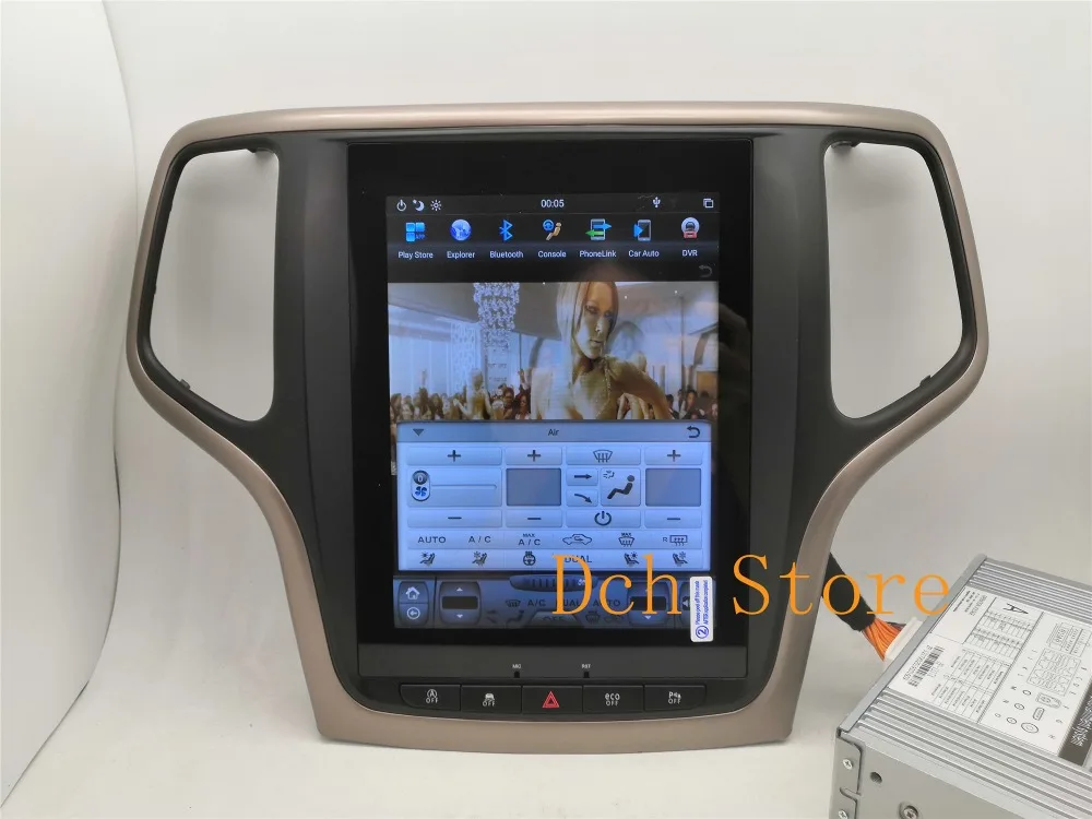 10,4 дюймов вертикальный экран Tesla стиль Android 8,1 автомобильный DVD gps плеер для Jeep Grand Cherokee 2012- px6 carplay радио navi
