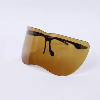 

Head-mounted Portable Transparent Anti-impact Protective Face Cover Anti Splash Transparent /Tan/ Green / Black