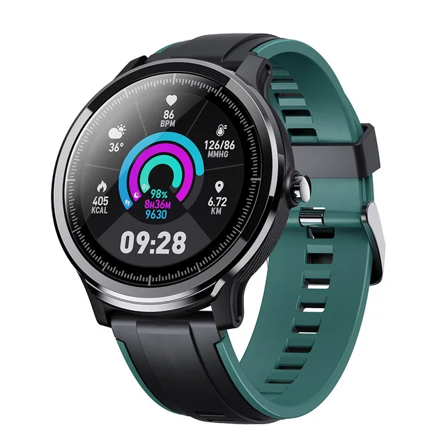 SN80 Смарт часы для мужчин IP68 Водонепроницаемый Полный сенсорный экран smartwatch сердечного ритма кровяное давление фитнес трек наручные часы vs L7 L8 L9 - Цвет: Green