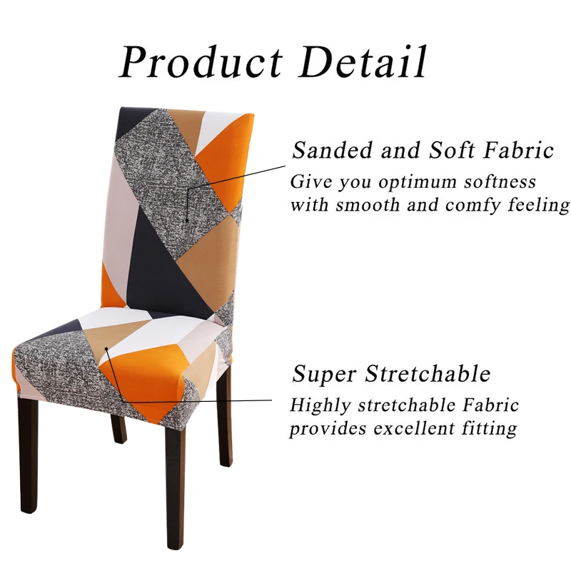 Anti-Dirty Removable Geometry Chair Cover 5 Chair And Sofa Covers