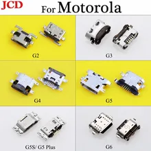 JCD 5 шт. для Motorola G3 G4 G5 G5S G5 Plus G6 Micro USB разъем Женский 5-контактный разъем для зарядки для Motorola Moto G2 G+ 1