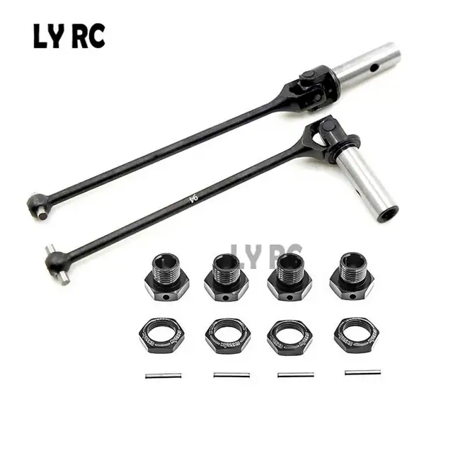 CVD Universal Drive Shaft 94MM Transmission Shaft with Wheel Hex Hubs Adapter Nut Pin for KYOSHO MP10