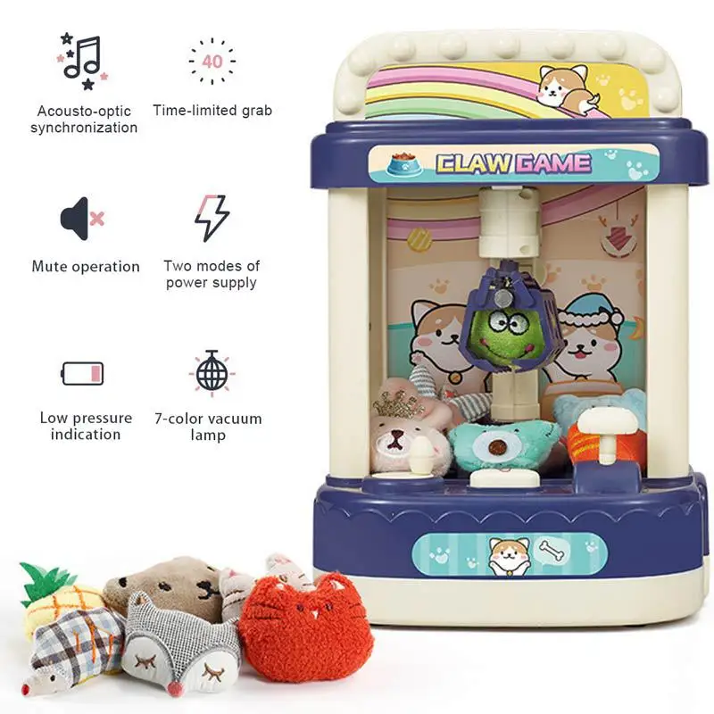 Mini-máquina da Boneca da Captura das Crianças Máquina de Bola de Captura Apanhador do Açúcar Máquina da Garra para Brinquedos Bondes da Garra das Crianças 8 Mini-máquina da boneca da captura das crianças,
