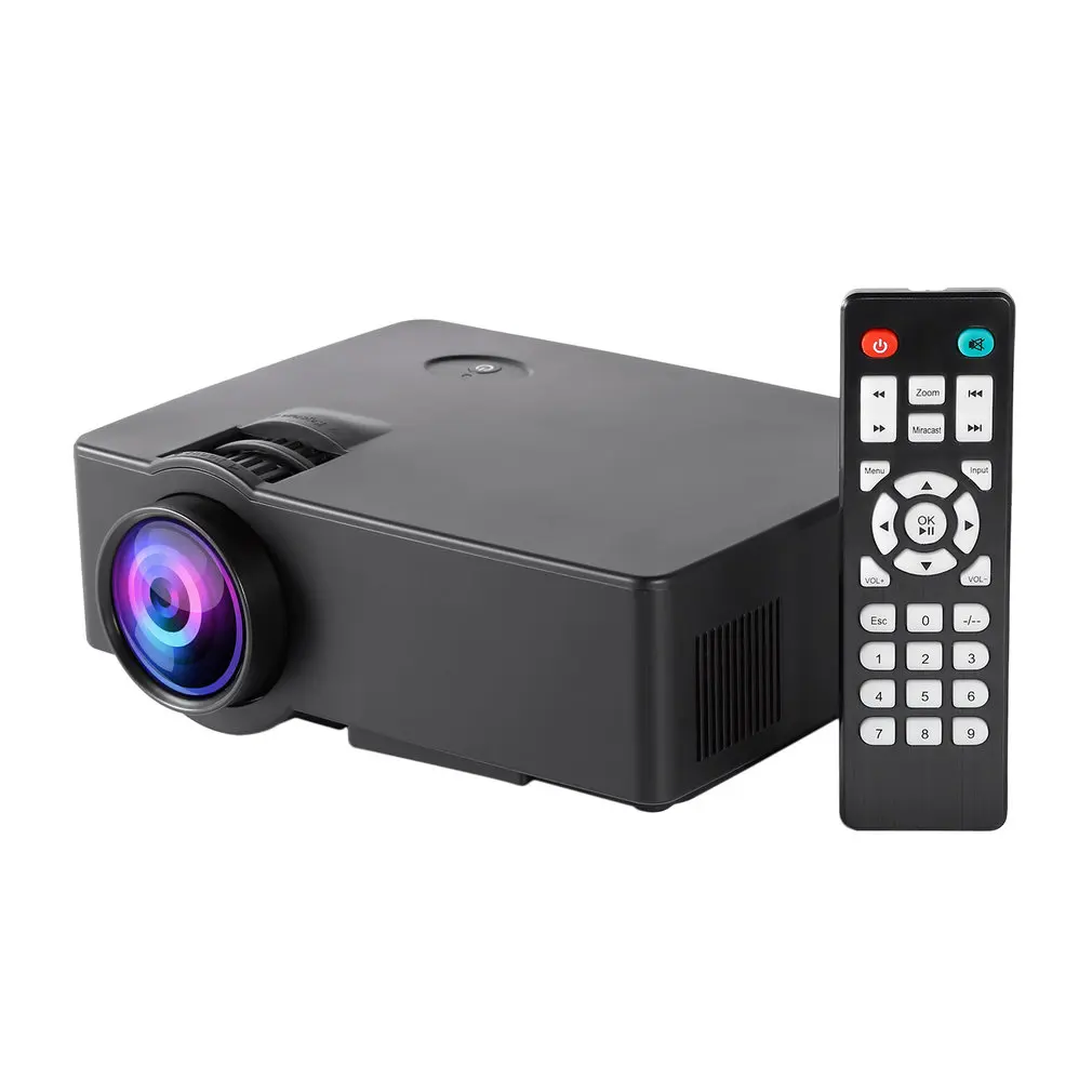 

E08 LCD Projector The Same Screen Home Cinema Movie Portable Projectors HDMI/USB/AV/TF/VGA 1000:1 30-120 inch 50w