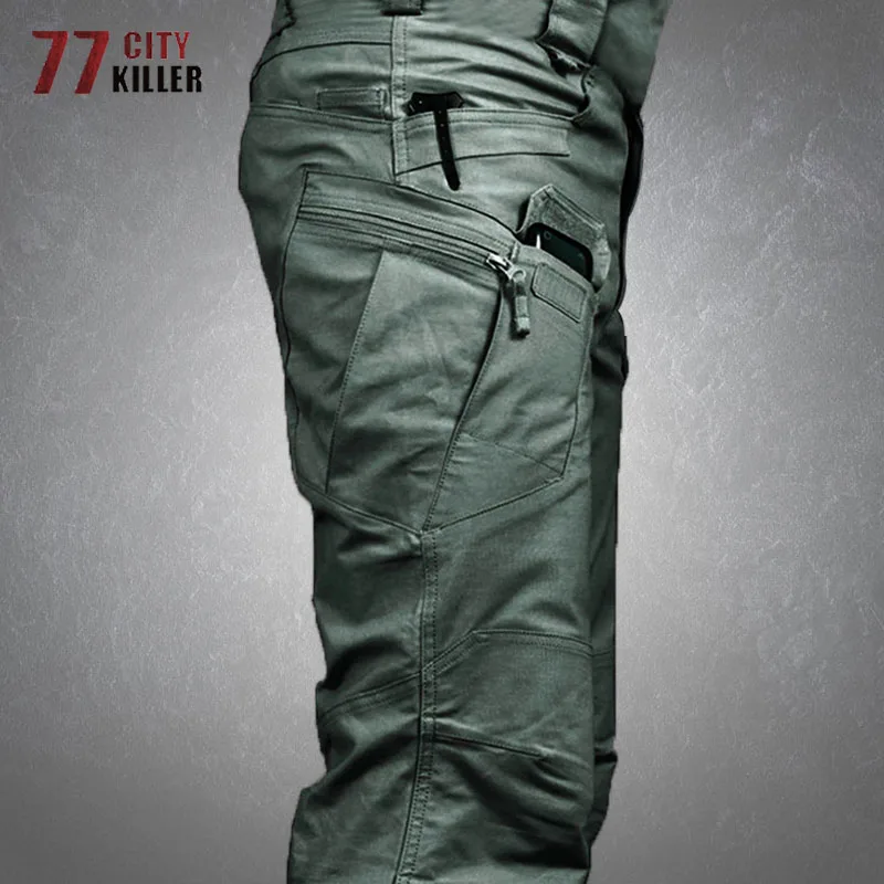 Pantalones de camuflaje tácticos impermeables para hombre, ropa militar de combate SWAT, con múltiples bolsillos, transpirable, para correr