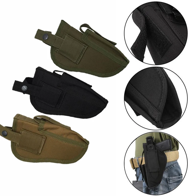 

Tactical Holster Waist Slot Right/Left Hand QD QR Pistols Holder Cover