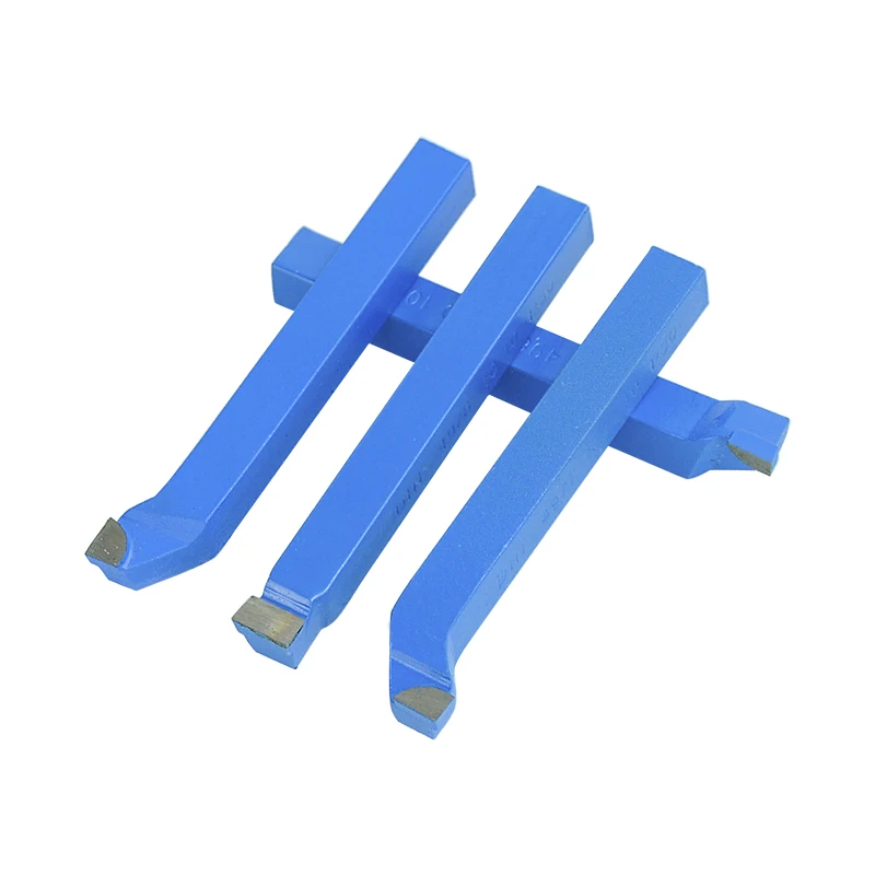 Lot De 10 Tiges Droites En Carbure De Tungstène 100mm - Pour Tour, Outil De Coupe