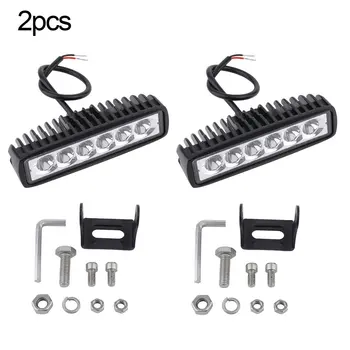 

2PCS 18W LED Work Light Off-Road Vehicle Dome Lamp Lighting Daytime Running Lights Car Reversing Lights