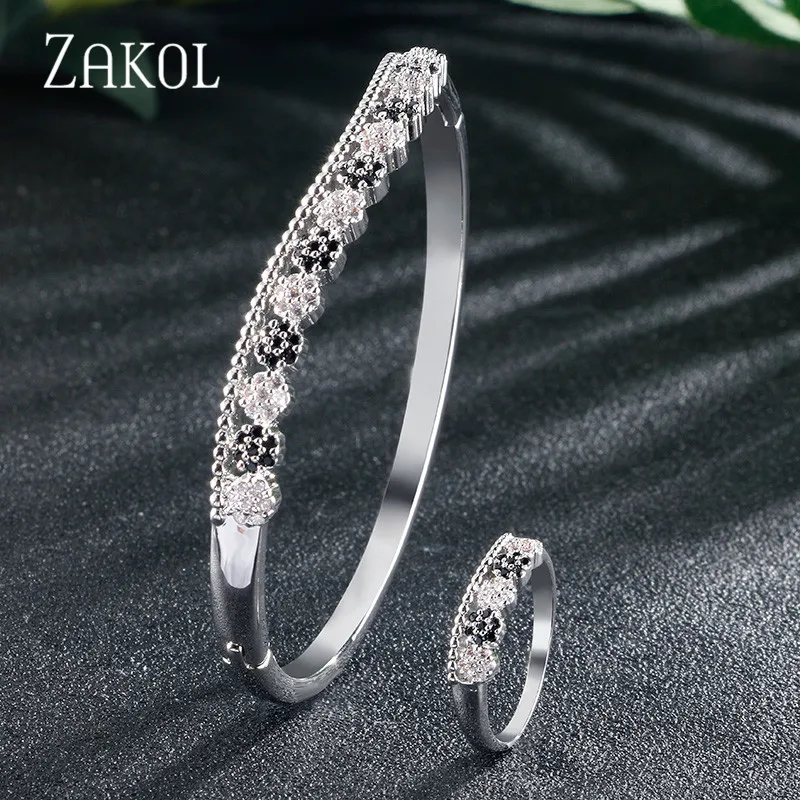 ZAKOL модный микро инсет с фианитом ремень хвостом Модный свадебный ювелирный