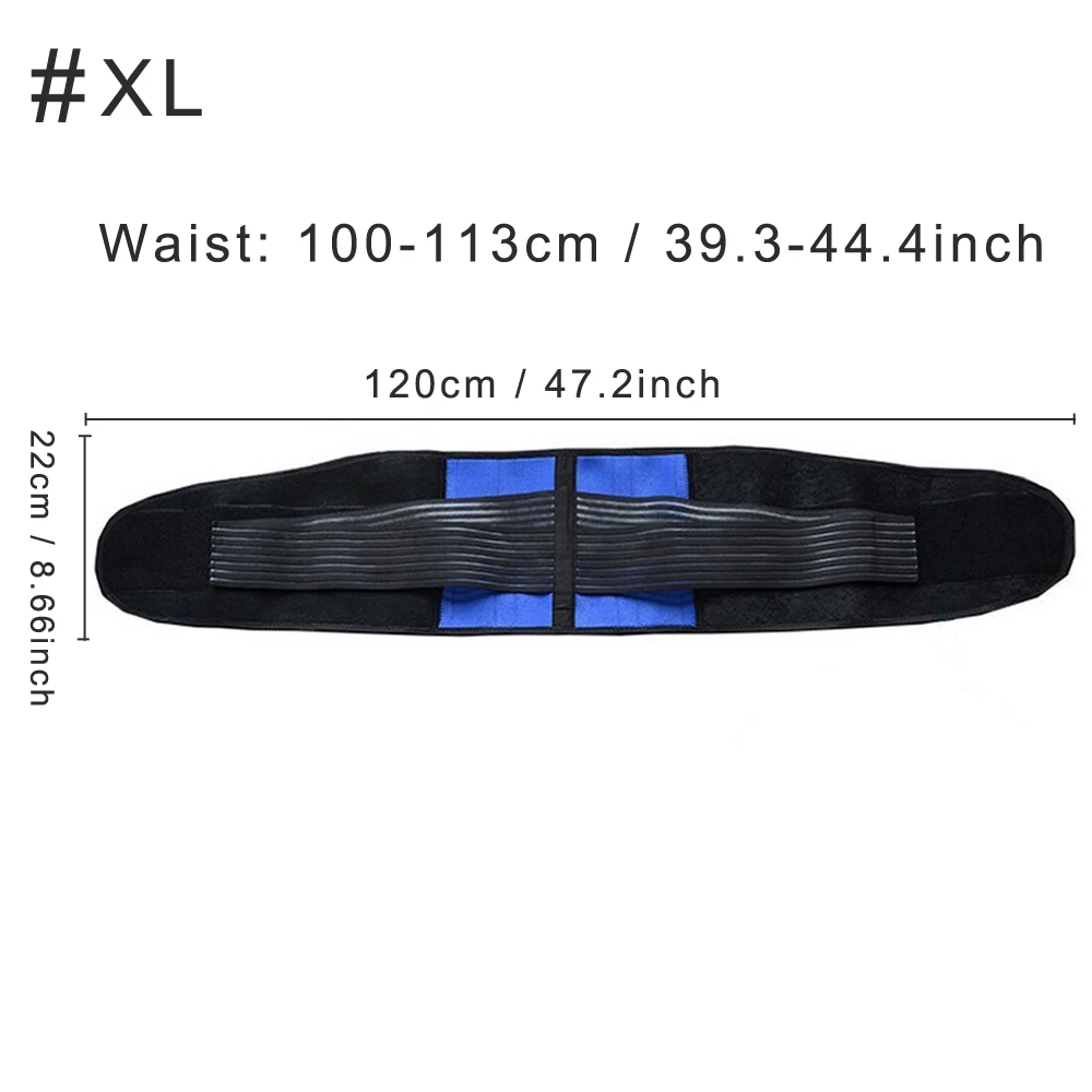 XL 1 шт. Регулируемый Неопреновый двойной Тяговый Поясничный поддерживающий Поясничный пояс для поясницы бандаж обезболивающий Пояс поясной ремень S-6XL Plus Zize - Цвет: XL