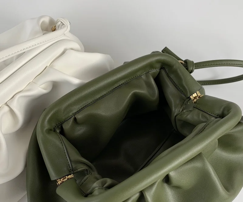 green Caker брендовые новые женские Большие Сумки из искусственной кожи в форме облака сумки на плечо повседневные сумки Прямая поставка - Цвет: green