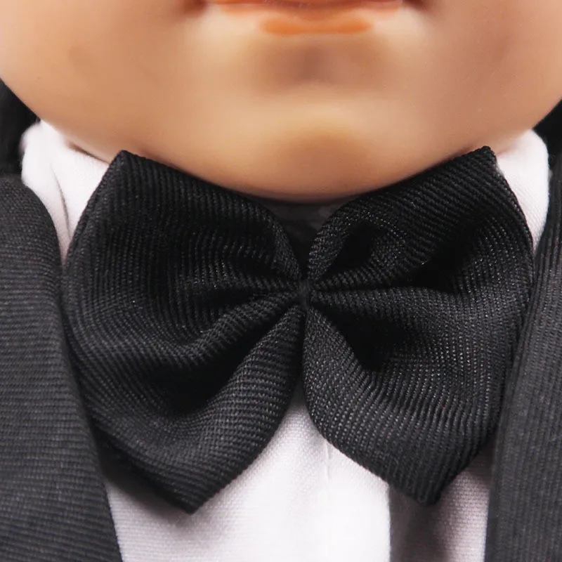 Black Suit Outfits Clothes Set for 18" (46cm) Logan Boy Dolls American Girl Doll Accessories Birthday Gift Toys