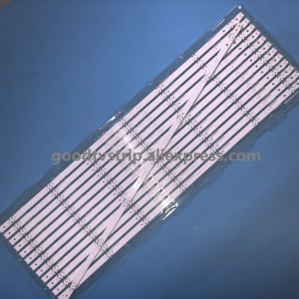 Светодиодный Подсветка лампа полосы для LG 4" V16.5 ART3 2744 2743 43lh5700 43UH603V 6916L-2744A 6916L-2743A LC430DGE FJ M2 a1 43lh590v