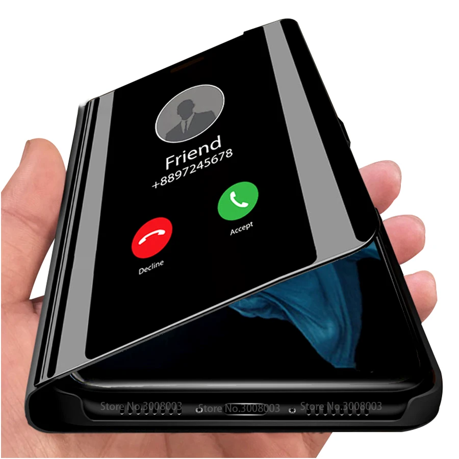 

mirror flip case on honor 20 case protective shell cover for huawei honor 20 pro yal-l21 yal-al10 stand case honer 20pro honor20