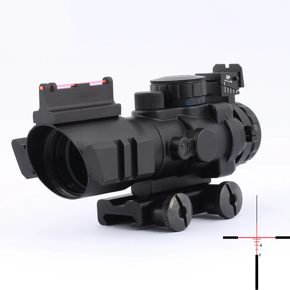 4x32 Acog прицел 20 мм ласточкин хвост рефлекторный оптический для охотничьих