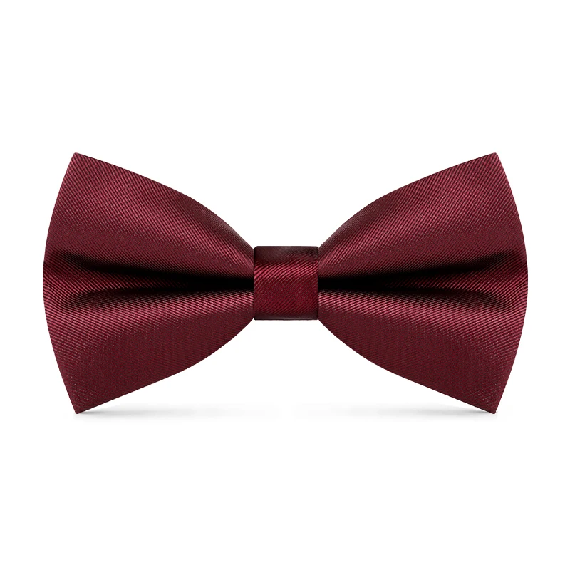 

2021 New Top Quality Two Layer Wine Red Bowtie For Men Groom Wedding Party Butterfly Bow Tie Set Pocket Gift Box ZHLT083A2
