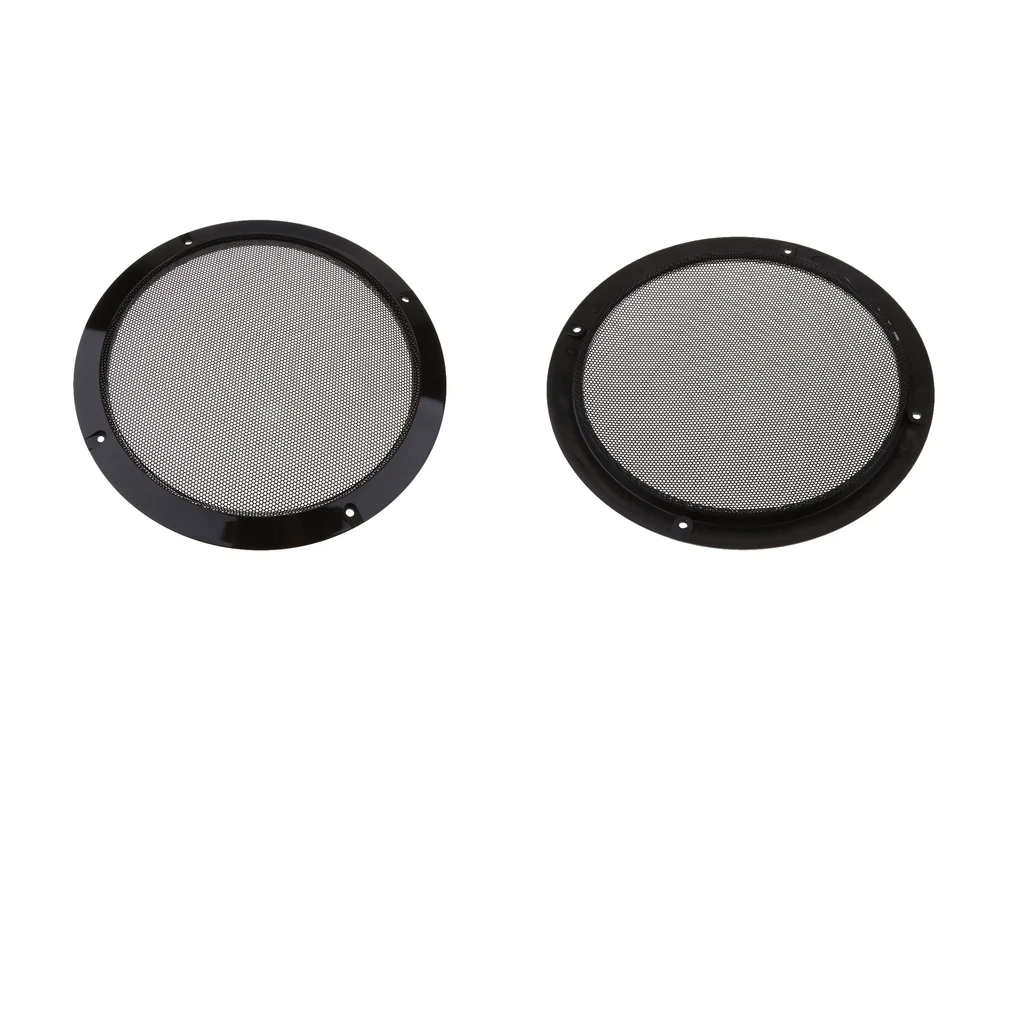 8 inch Replacement Round Speaker Protection Mesh Cover Speaker Grille Home DIY ( x 2 )