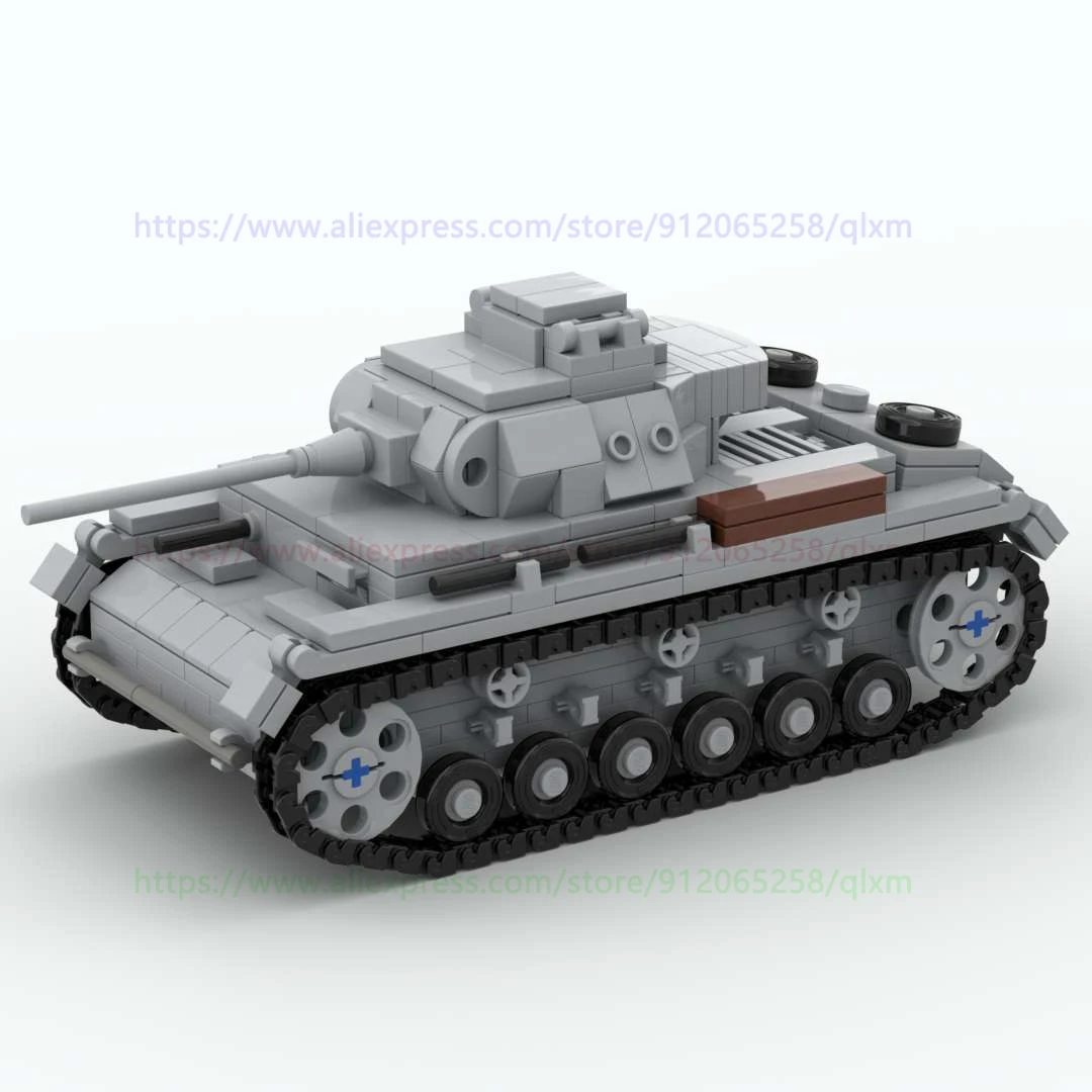 Военные блочные игрушки танк Вторая мировая война оружие panzer III ausf L для армейских