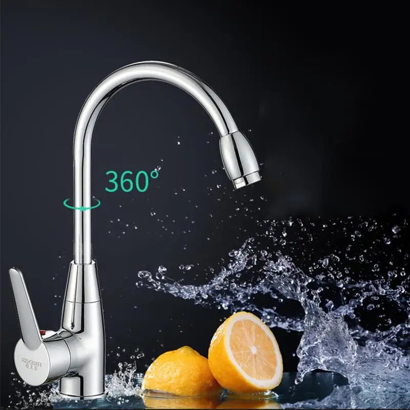 

Rotatable Bathroom Basin Faucets Cold/Hot Mixer Basin Sink Tap Water Kitchen Faucet Bathroom Accessories (Without Hoses)
