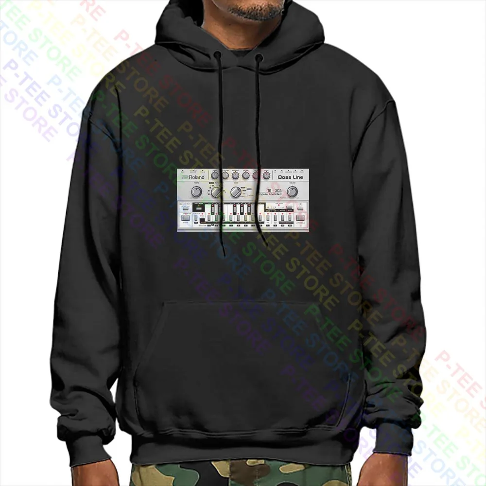 Roland Retro Bass Line Tb 303 Trance Club Music Hoodie Sweatshirts Streetwear Hip Hop Hoodies | Мужская одежда
