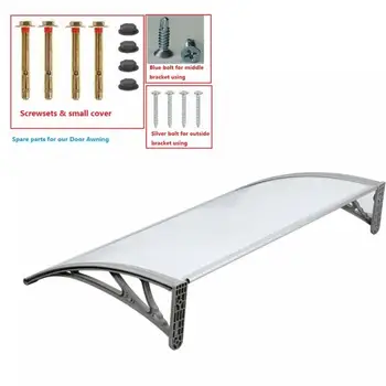 Patio Cover Gazebos Outdoor Front Door Window Awning Multi size Durable Door Canopy Awning Poly