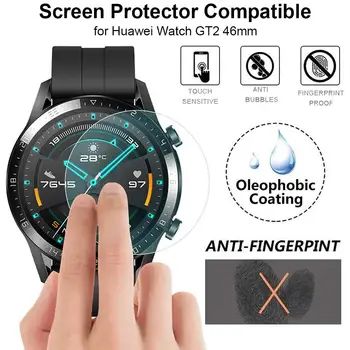 

3PCS Newest Screen Protector Anti-Scratch Hard Glass Easy-install Tempered Glass Screen Protector for Huawei Watch GT2