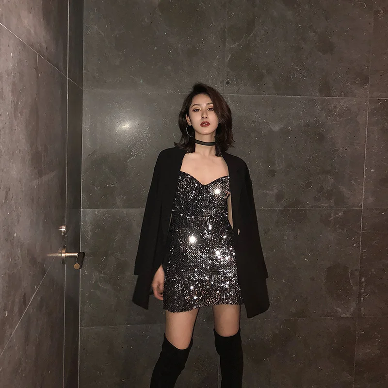 Fashion Hoge taille Rok Vrouwen Jurk Exclusieve Ontwerp Spaghetti Strap Avond Party Jurken Dames Pailletten Club Bodycon Jurk Fashion Hoge taille Rok Vrouwen Jurk Exclusieve Ontwerp Spaghetti Strap Avond Party Jurken Dames Pailletten Club Bodycon Jurk