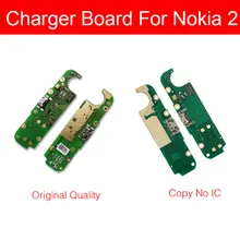 Подлинный микрофон и зарядное устройство USB разъем плата для Nokia 2 TA1029 TA1035 зарядный порт модуль Usb разъем порт части платы