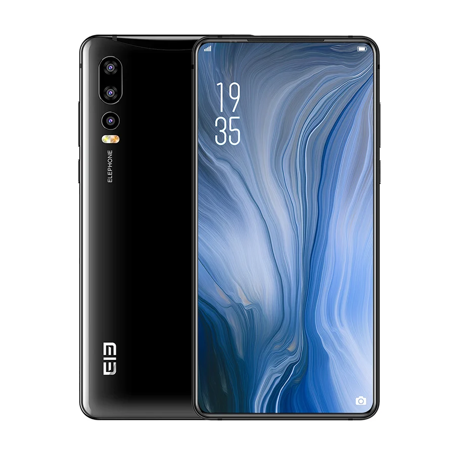 Elephone U2 16MP всплывающая камера 6,2" FHD+ экран Android 9,0 MT6771T Восьмиядерный 4/6GB 128GB Face ID 4G LTE мобильный телефон - Цвет: 6GB 128GB Black