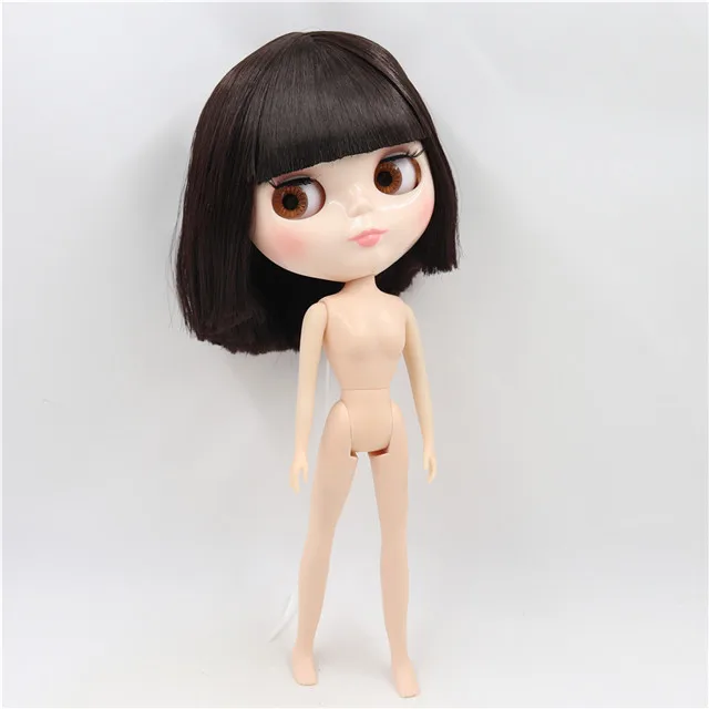 ICY blyth кукла licca тело белый/темная кожа блестящее лицо licca тело кукла 1/6 игрушка 30 см - Цвет: naked doll