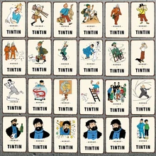 Приключения Тинтина металлический знак потертый шик Винтажный стиль кафе стены дома искусство детская комната украшения уникальный подарок DU-5325A