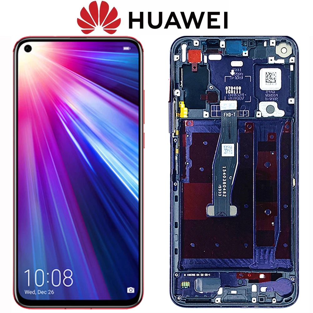 ЖК-экран для Huawei Honor View 20/ V20 10-точечный ЖК-дисплей с сенсорным дигитайзером в сборе