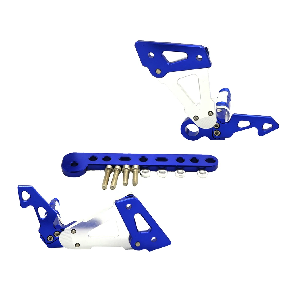 Синий ЧПУ Rearsets подножки задний Набор для Yamaha Exciter RC150 LC150