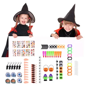 

120pcs Tricky Toys Funny Halloween Scary Props Interesting Halloween Party Toy