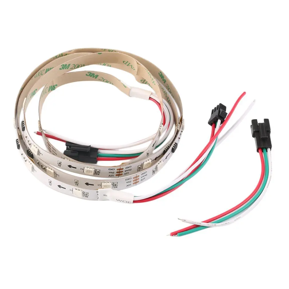 

WS2811 RGB LED Strip Light Addressable Digital Tube DC12V 30LED/M 100% Brand new and high qualityWhite/Black