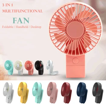 

Portable Handheld Small Fan New Clip USB Fan Charging Desktop Mini Desktop Fan Desktop Outdoor 3 In 1 Desktop Cooling Fan