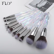 Field 10Pcs Makeup Brush Set Foundation Blush Brushes Eyeliner Alis Concealer Sikat Set Makeup Alat Kit Kosmetik Kit(China)