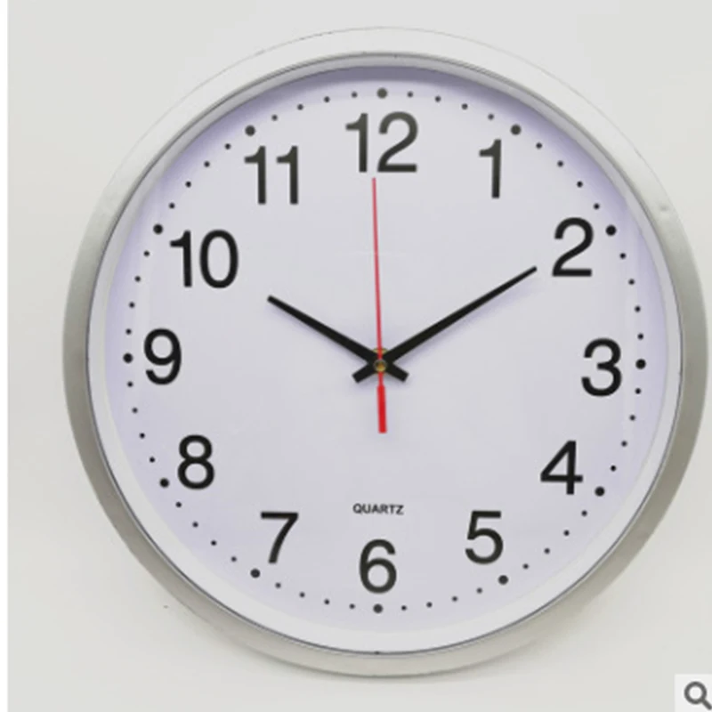 

Factory direct round wall clock hot sale candy color home simple quartz clock