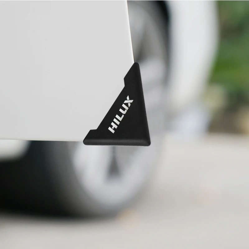 2PCS Silicone Car Door Corner Cover Bumper Anti-Scratch Protector for Toyota Hilux surf vigo revo 2017 2018 Accessories - Цена: 188,93 руб. / lot