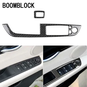 

BOOMBLOCK Carbon Fiber Window Lifter Control Frame Switch Armrest Panel LHD Interior accessories Car For BMW Z4 e89 2009-2015