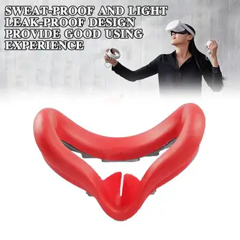 

Glasses silicone eye mask for Oculus Quest 2 Anti-sweat and shading skin-friendly silicone eye mask