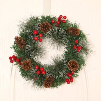 

Decor Hanging Wreath Fake 1pcs Artificial Christmas Door Garland Holly