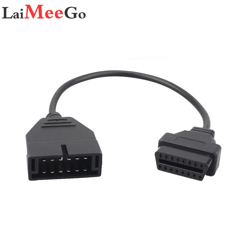 Для GM12 OBD2 Кабель-адаптер для G-M 12 Pin to ODB2 16Pin кабель OBDII разъем OBD1 инструмент