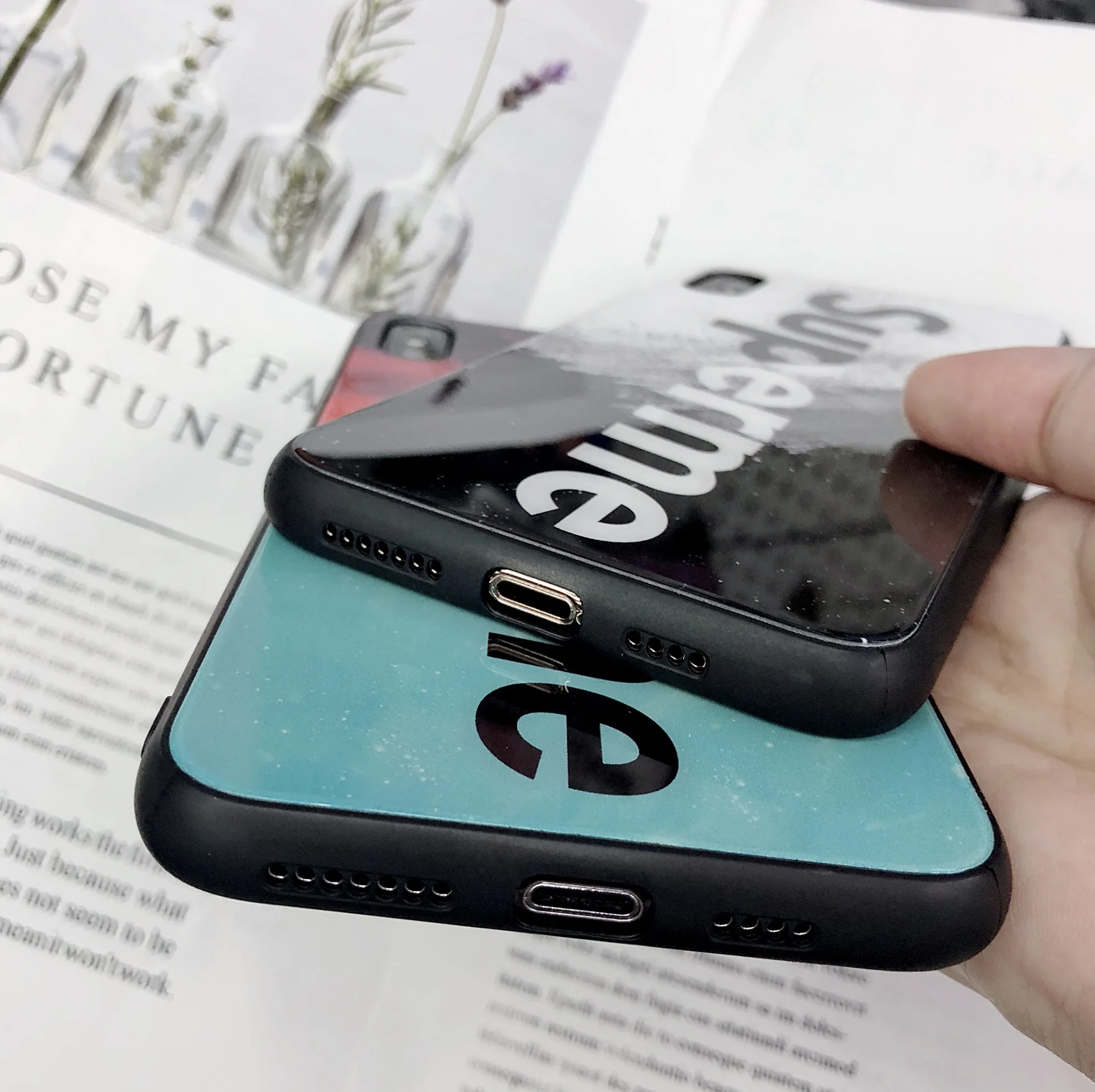 Suprme чехол для телефона стекло с надписью X для Apple 7plus защитный чехол Iphone11proma X чехол для телефона
