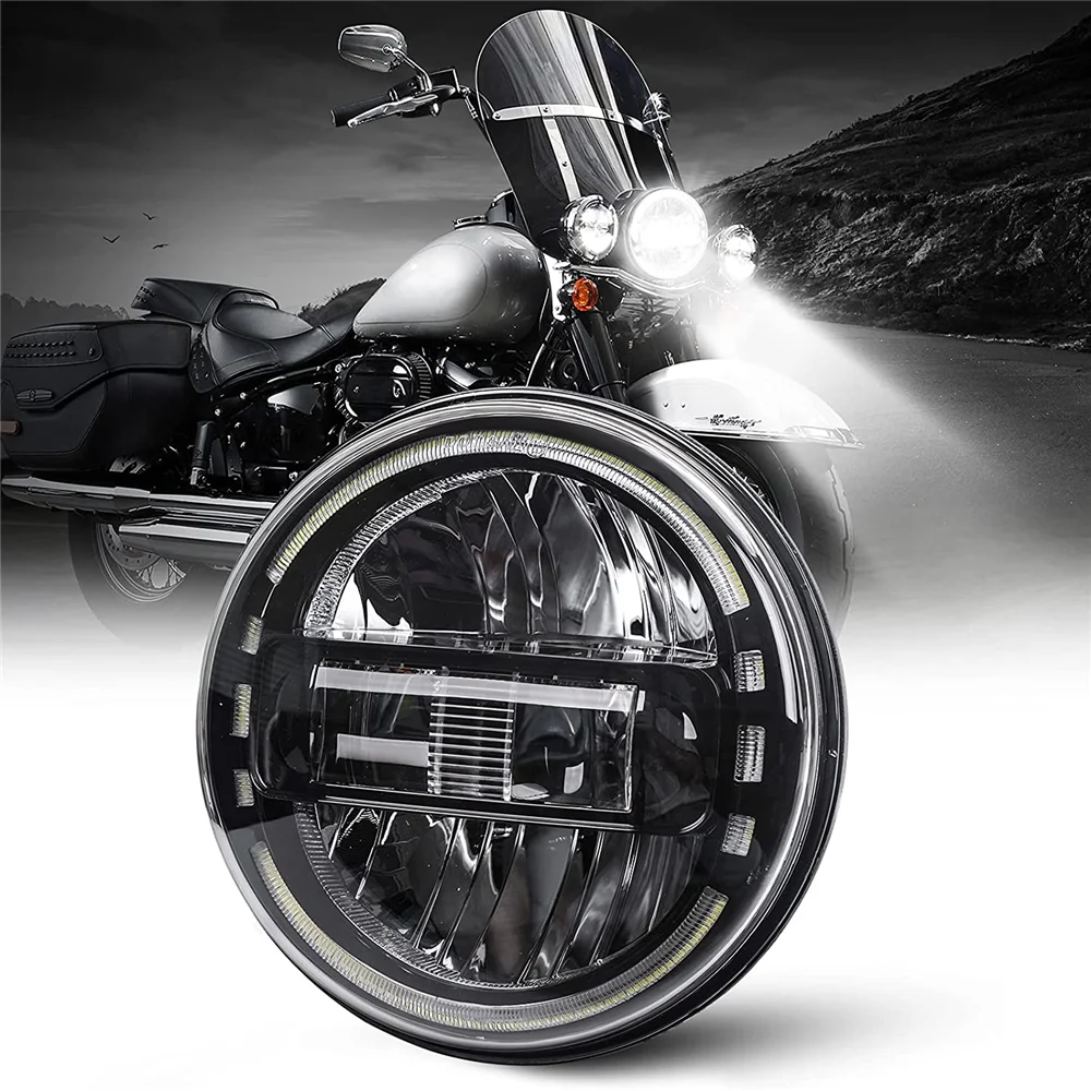 7-дюймовая светодиодная передняя фара для мотоцикла Harley Davidson Sportster 7 дюймов Lada Niva
