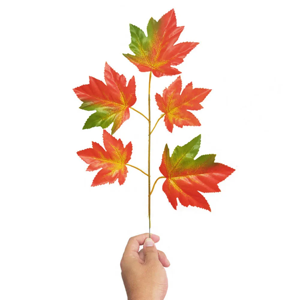 pcs Set Multicolor Artificial Silk Maple Leaves For Home Wedding Party Decor Craft Fall Vivid Flower Leaf Leaves Decor Artificial Dried Flowers Aliexpress