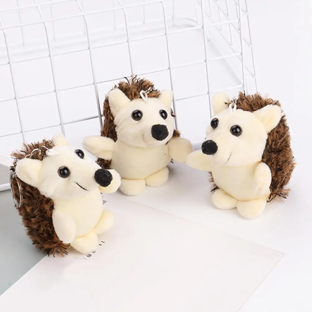 

Cute Hedgehog Plush Doll Pendant Car Keychain Key Ring Bag Hanging Decor Gift