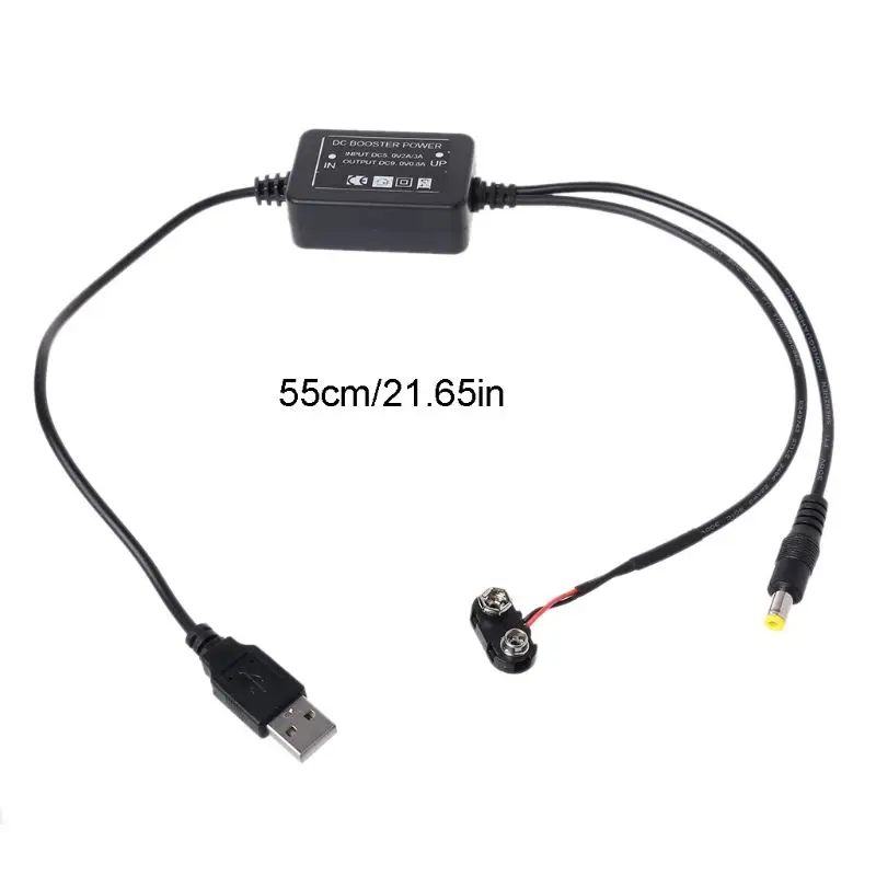 9 в батарея Eliminator USB 5 в Boost до 9 в кабель для мультиметра микрофона роутера