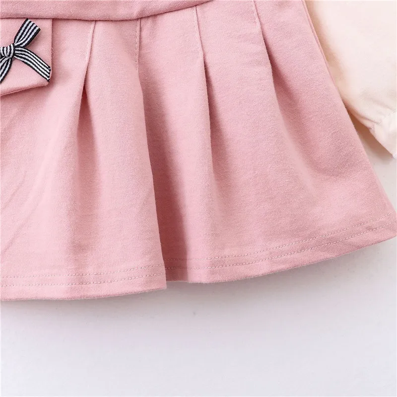 Новинка года; весеннее платье с длинными рукавами для маленьких девочек; платье на крестины и день рождения для новорожденных; детская повседневная одежда; повседневная одежда