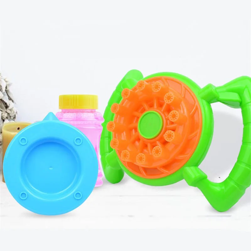 

Electric Blowing Bubbles Machine Children Sound-And-Light Steering Wheel Blowing Bubbles Gun Automatic Fan Outdoor Toy